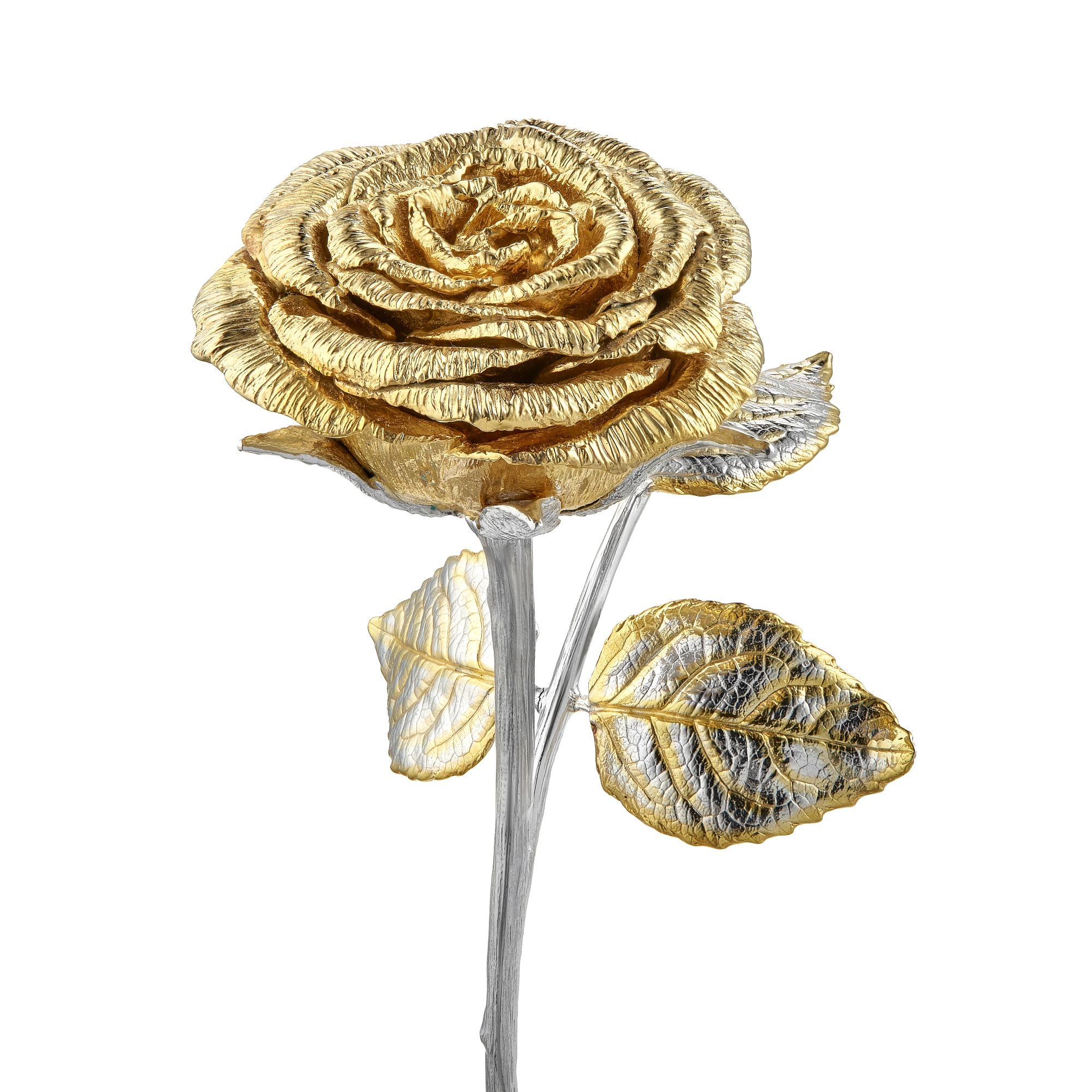 Флоральная миниатюра «Роза в серебряной вазе», MOISEIKIN, серебро 925 проба | Фото 3