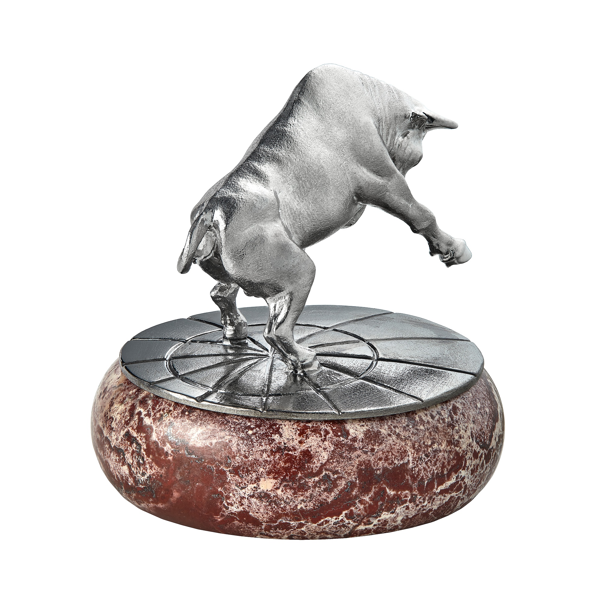 Sculpture / Figurine «Starry Bull», collection Symbol of the year, MOISEIKIN, Jasper, SV925 Silver | Photo 3