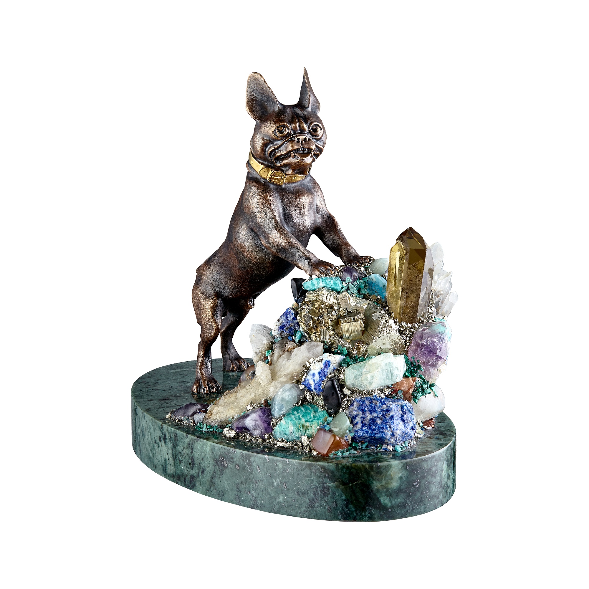 Sculpture / Figurine «French bulldog with Gem Hill», collection Symbol of the Year, MOISEIKIN | Photo 3