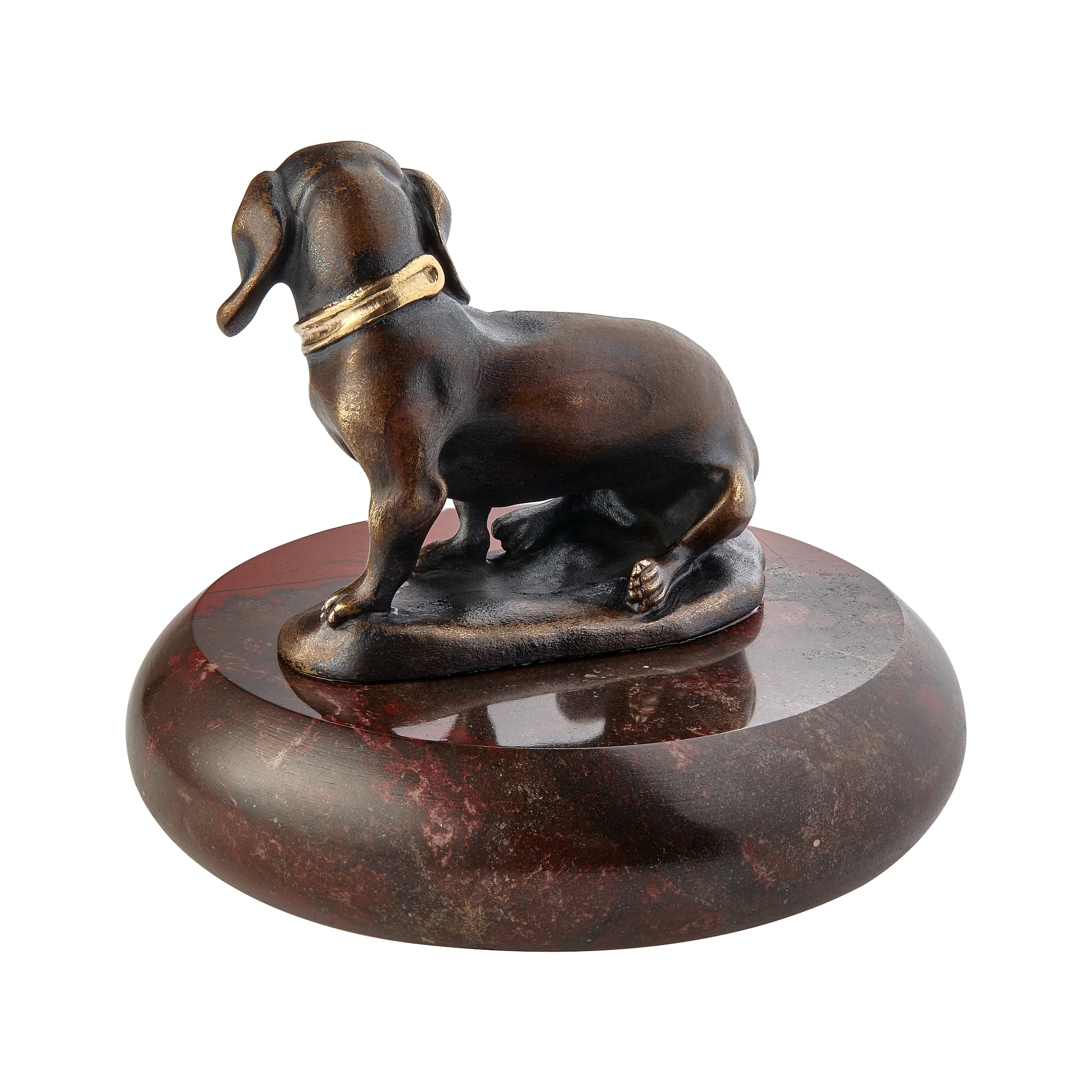 Sculpture / Figurine «Dachshund», collection Symbol of the Year, MOISEIKIN, Jasper, Bronze | Photo 3