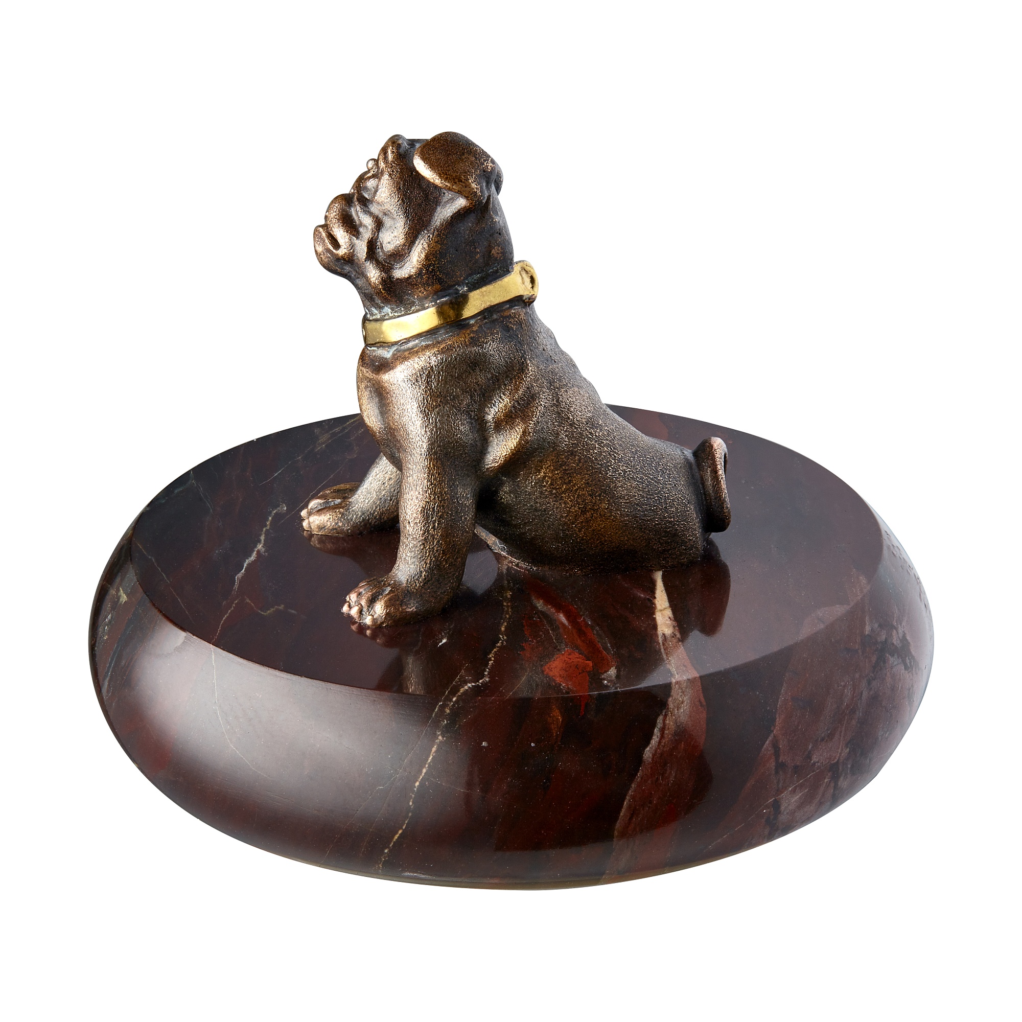 Sculpture / Figurine «Pug», collection Symbol of the Year, MOISEIKIN, Jasper, Bronze | Photo 2