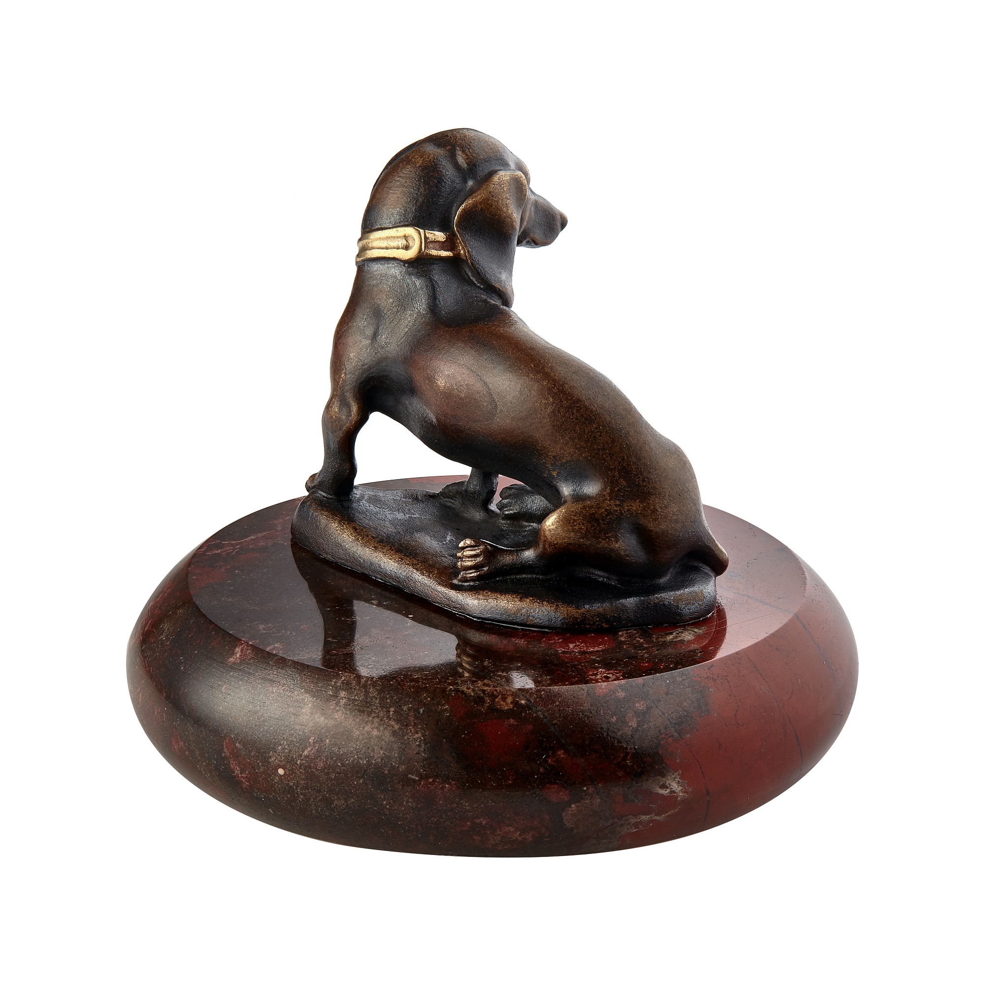 Sculpture / Figurine «Dachshund», collection Symbol of the Year, MOISEIKIN, Jasper, Bronze | Photo 4