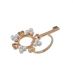 Ring collection Baroque, LAETITIA, Sapphire, Emerald, Pearl, 18K Gold | Photo 1