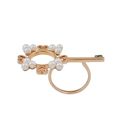 Ring collection Baroque, LAETITIA, Sapphire, Emerald, Pearl, 18K Gold | Photo 1