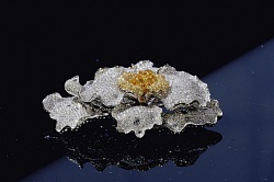 Колье коллекция Восточный Сад, LAETITIA, бриллианты, бриллианты желтые, золото 750 проба | Фото 3